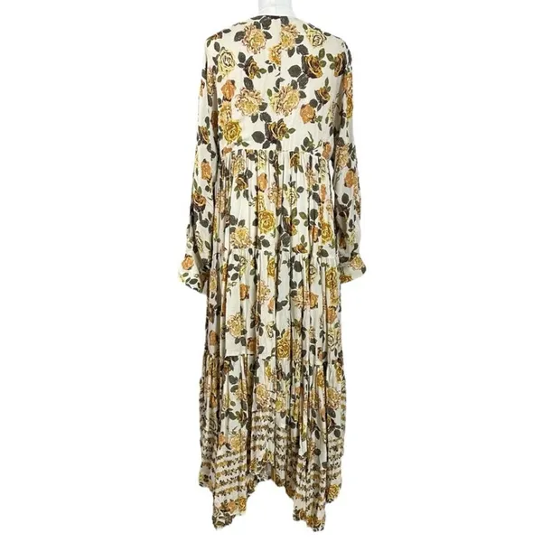 Free People Ethereal Dainty Row of Roses Floral Maxi Dress Size Small - Image 9