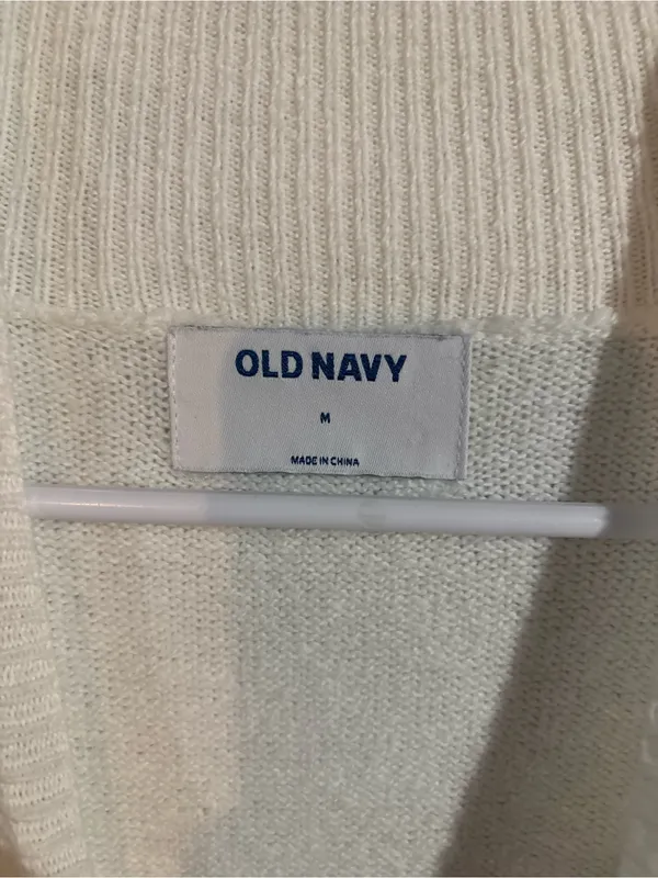 Old Navy Mock Neck Pointelle Sweater | Size: Medium - Image 4