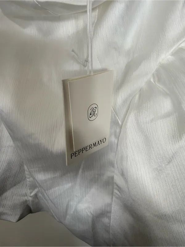 NWT Peppermayo Cavella Mini Dress White Size 8 - Image 8