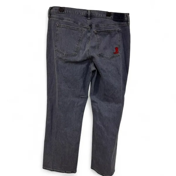 Abercrombie Fitch Women's 34" 18 Jeans 90s Straight Ultra High Rise Embroidered - Image 4