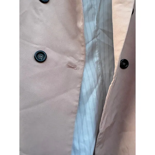 Quiet‎ Luxury Blush Pink Double Breasted Shawl Blazer Old Money Office Corpcore - Image 3