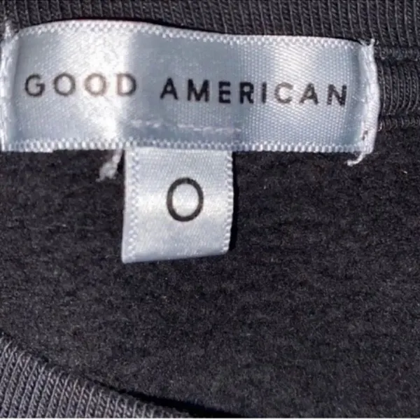 Good American Black Oversized Leo Zodiac Boyfriend Sweatshirt(Size O/XS) - Image 3
