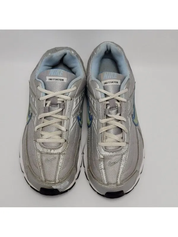 Nike Womens Gray White Initiator 394053-001 Lace Up Mid Athletic Shoes Size 8.5 - Image 6