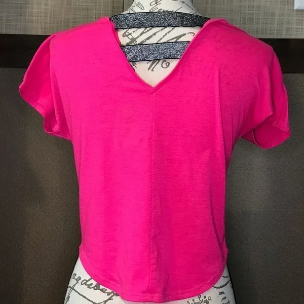 Total Girl Pink Crop Top Short Sleeve Size 7/8 - Image 14