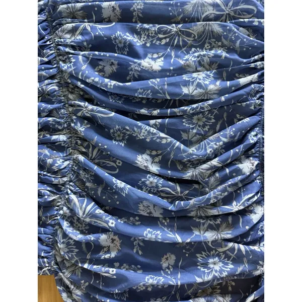 Free People Intimately NWT Under It All Mesh Bodysuit XL Bluebell Combo Sheer - Image 5
