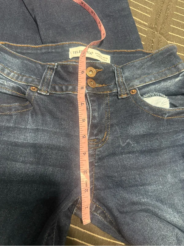 Women’s Telepatia mid rise dark wash flare bootcut jeans y2k size 7/28 - Image 9