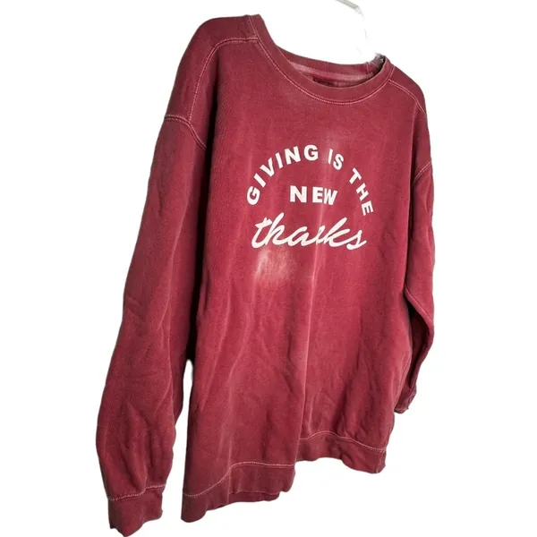 Comfort Colors‎ "Giving Is The New Thanks" Sweatshirt - Image 5