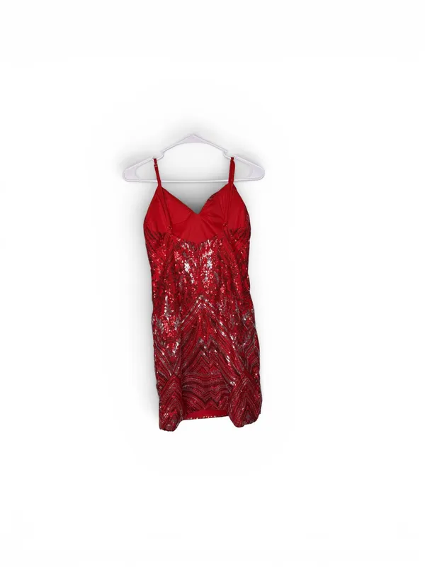 Red sequin Party Mini dress size 0 - Image 2