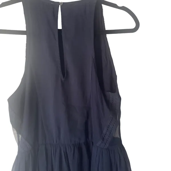 Abercrombie & Fitch Women Medium Blue‎ Lace Chiffon Fairy Grunge Mini Dress - Image 9