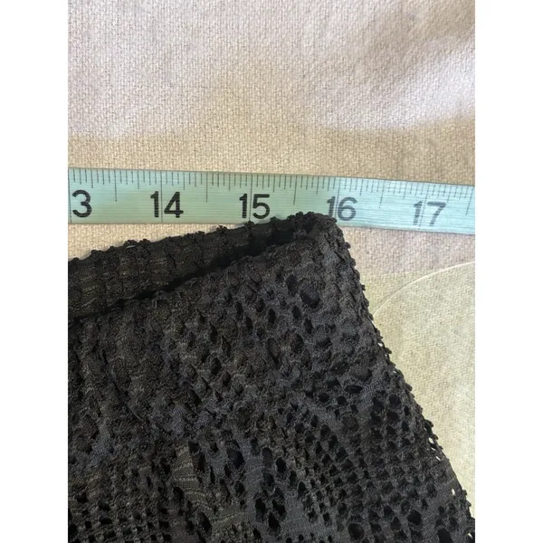 No Boundaries Lace Crochet Swim Cover Up Pants Size XL NWT Black Under Shorts Elastic - Image 6