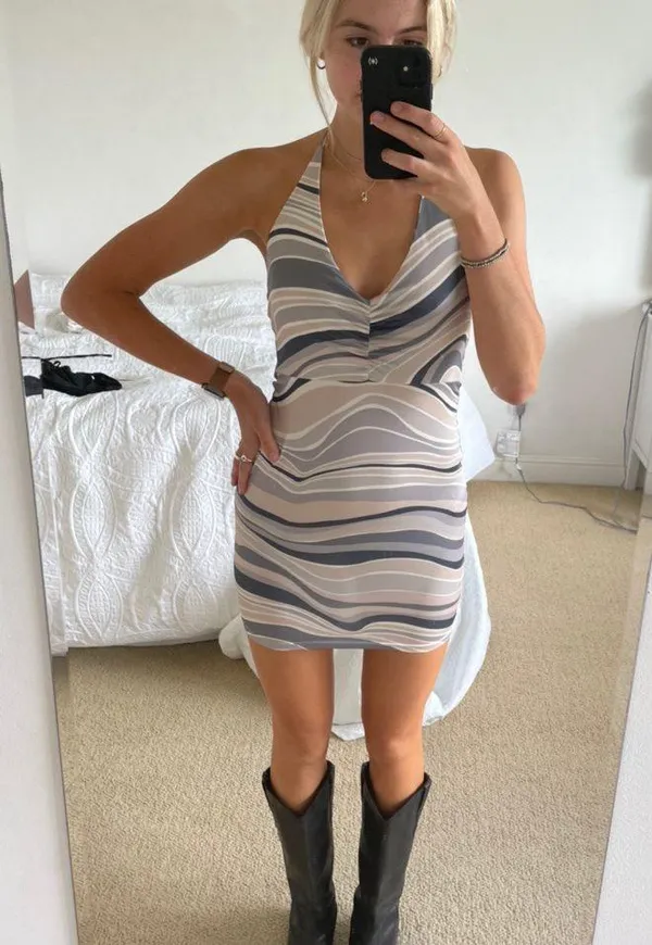 Halter Sundress Black Size M - Image 3