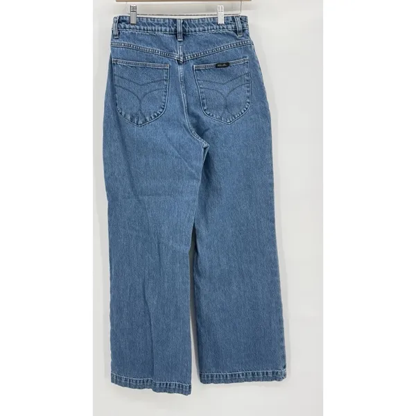 Rolla’s Sailor High Rise Wide Leg Jeans Women’s Sz 29 Blue Patch Pocket Spade - Image 5