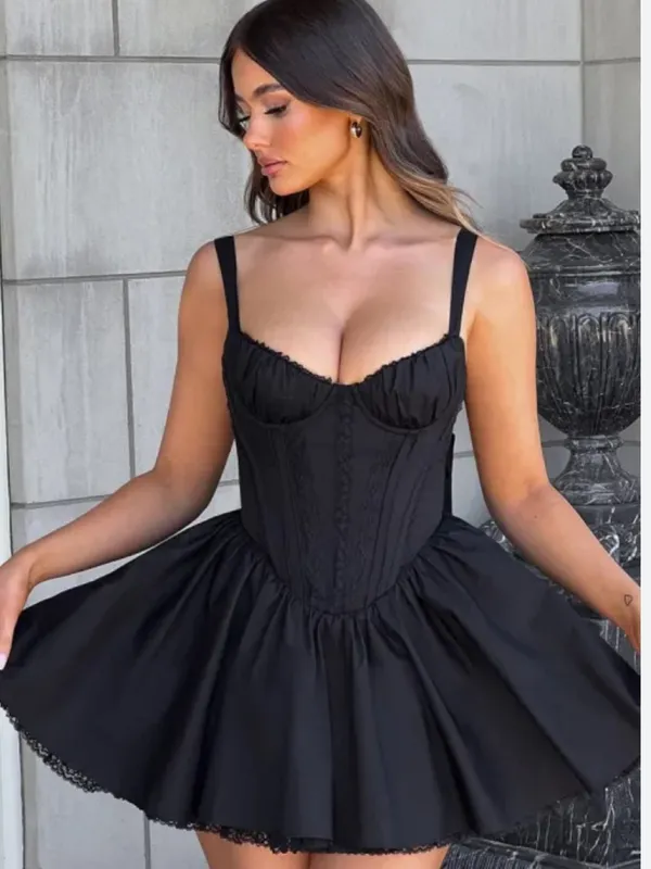 Babyboo Josie Corset Mini Dress in Black Size XS - Image 2
