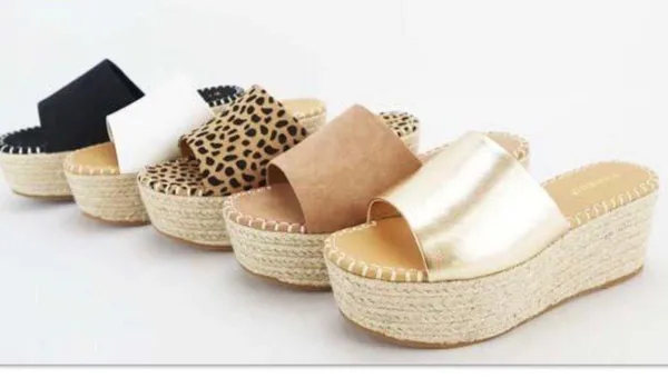 Bamboo Cheetah Print Espadrille Platform Slip On - Image 3