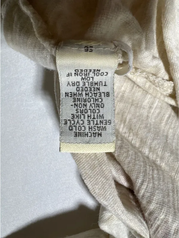 Rufflewn XL Beige Graphic Tee with Artsy American Flag - Image 6