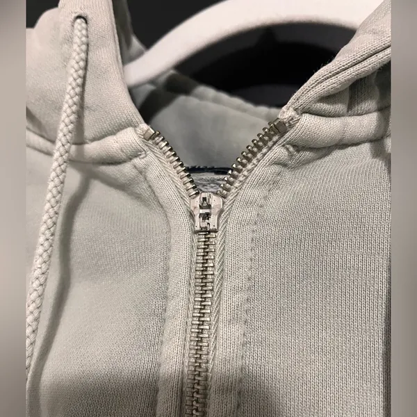 BRANDY MELVILLE Sage Full Zip Hoodie Sweatshirt Vintage Wash One Size EUC - Image 2