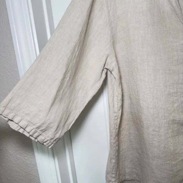 Orange Amore Made In Italy Small V Neck Top Langelook Old Money Cottagecore Top - Image 5