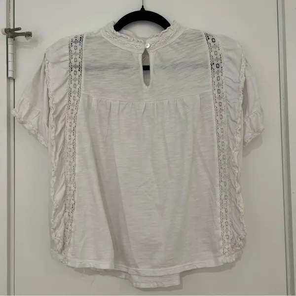 Free People Le Femme White Top Blouse - Image 6