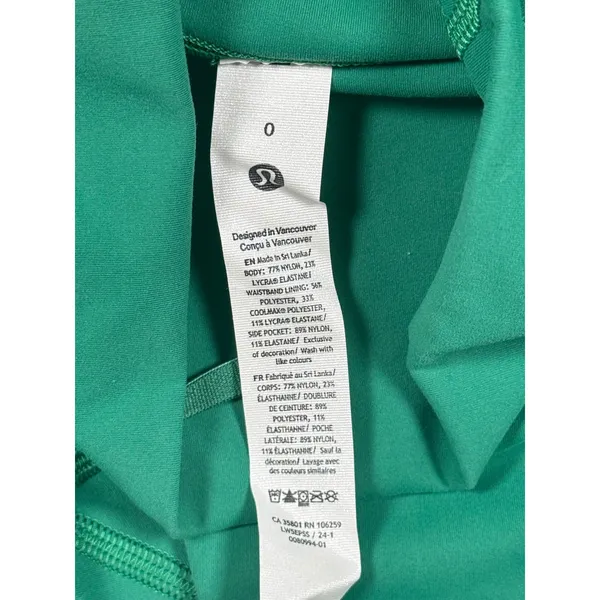 Lululemon Wunder Train High Rise Tight 25" Pocket Raceway Green Leggings Size 0 - Image 7