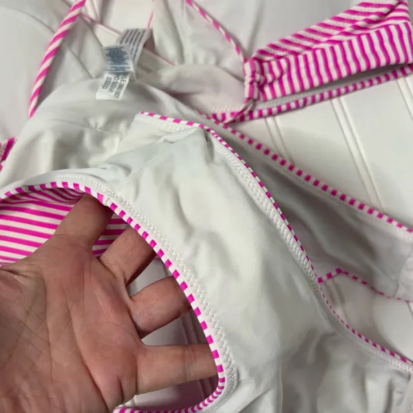 Vineyard Vines Striped Sconset Pink Bikini Set 019 - Image 4