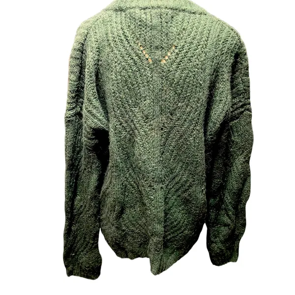 Madewell Charley Crewneck Sweater Forest Green Size M - Image 5