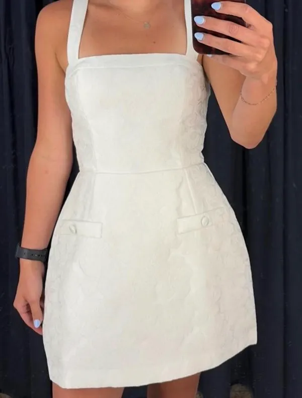XS Amanda Uprichard White Dress - Image 2
