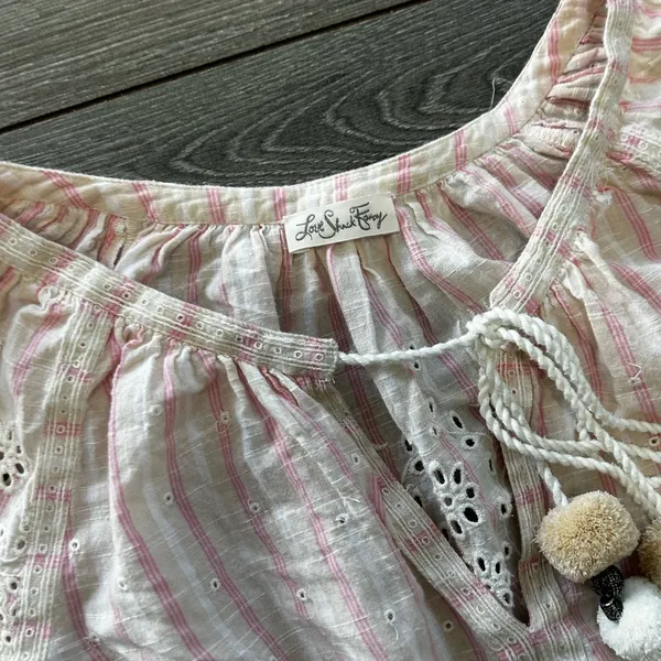 Rare Loveshackfancy Pink Isla Midi Embroidered Boho Dress - Image 3