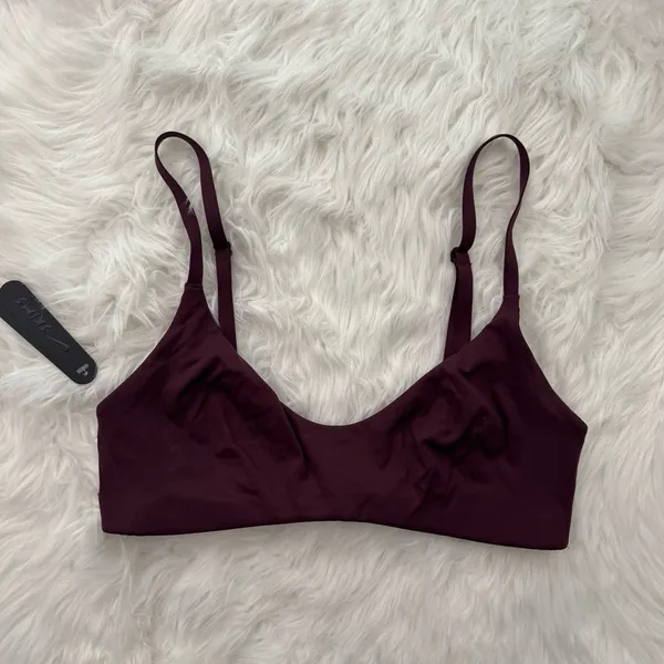 Nike Skims Matte Micro Scoop Sports Bra Currant Size Large - Image 2