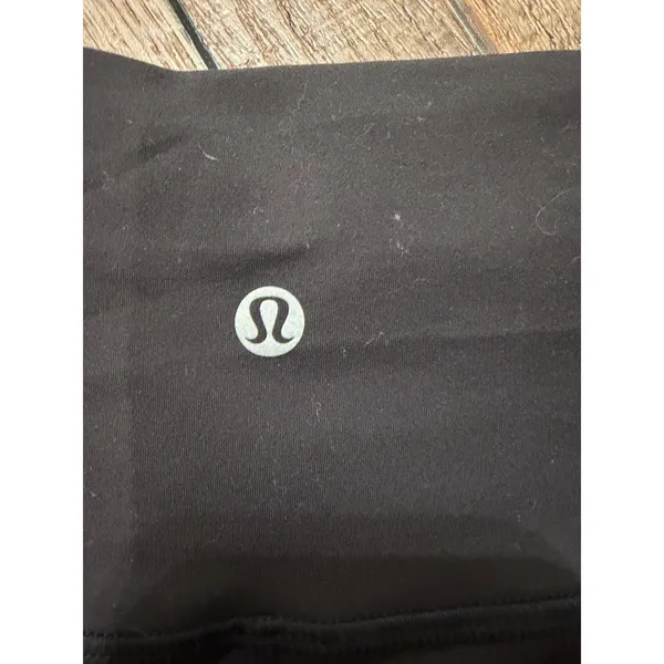 Lululemon High Rise Biker Shorts Black Athletic Yoga‎ Gym Shorts Womens - Image 3
