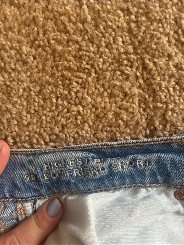 American Eagle Outfitters Light Wash Shorts high rise 90s boyfriend shorts stret - Image 6