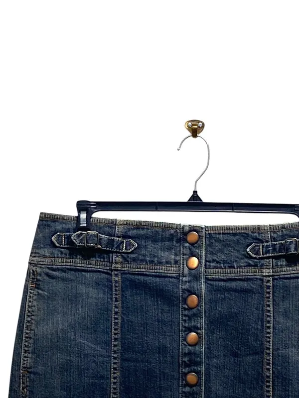 Gap Denim Skirt Blue Size 12 Y2K Lace Festival Coastal Spring Cottagecore Casual - Image 4
