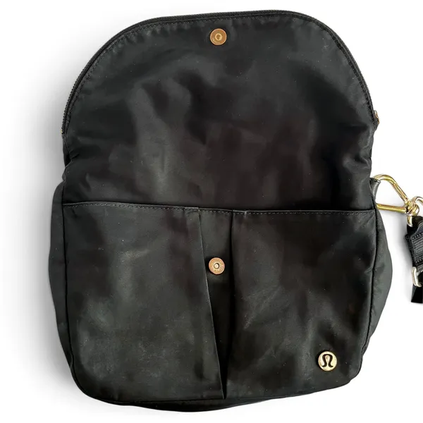 Lululemon Black All Night Festival Bag 5L Nylon Convertible Crossbody Sling FLAW - Image 7
