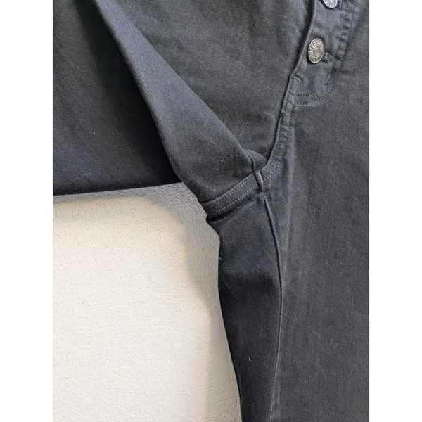 MADEWELL Jeans Womens 29 Mid Rise Skinny 9” Black Dark Wash EUC - Image 3