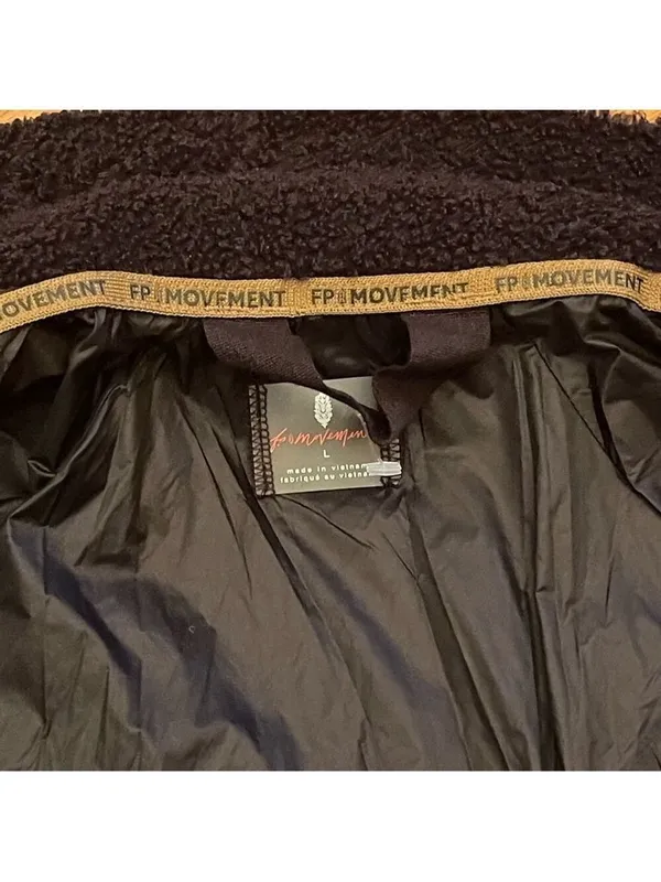 Free People Movement Vagabond Utility Bomber Jacket L Corpcore Streetwear - Image 13