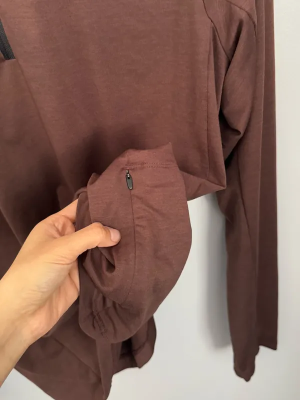 Rei Coop Medium Light Brown Long Sleeve 1/4 Zip Base Layer Outdoor Hike - Image 4
