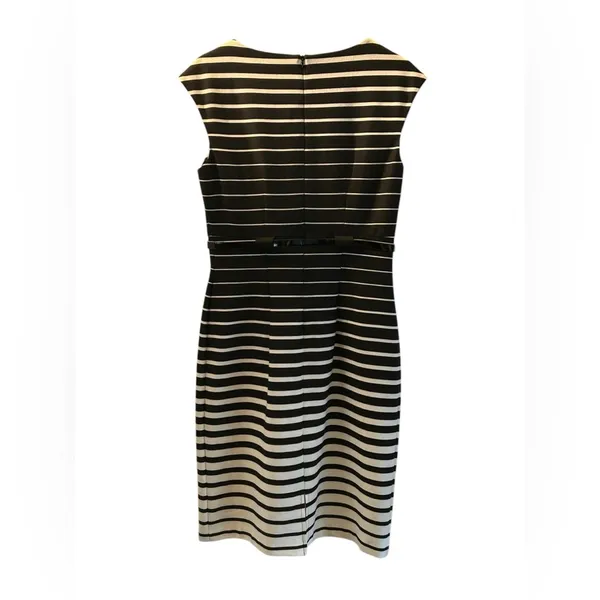 Connected Apparel Striped Dress 10 Career Professional Classy - Image 3