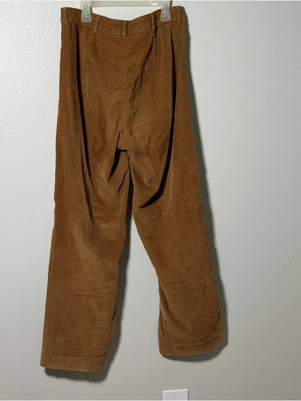Everlane Women Brown Fall Corduroy Pants Classic Straight‎ Fit size 6 - Image 6