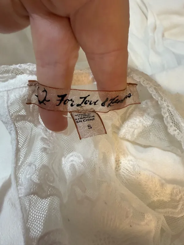 Romantic Poetic Flowy Lacey Flowy Dainty Feminine Flirty White For love and Lemo - Image 7