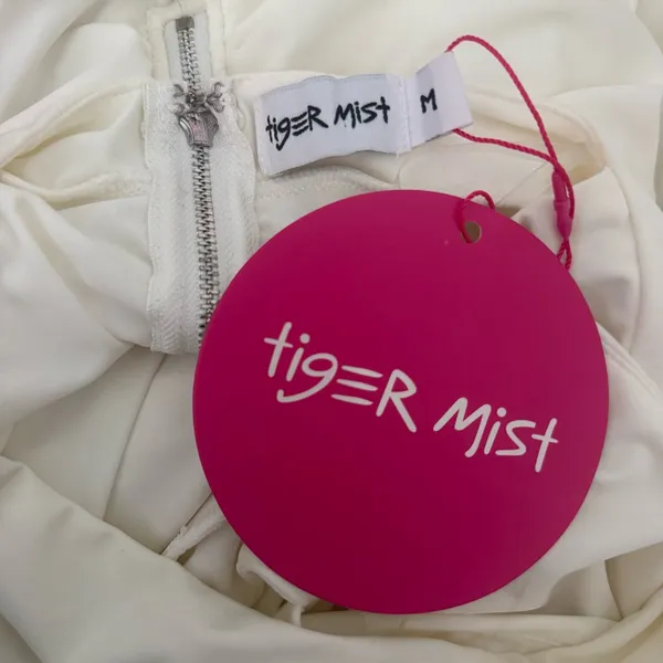 Urban Outfitters Tiger Mist Not Your Girl Dress in White - Image 4