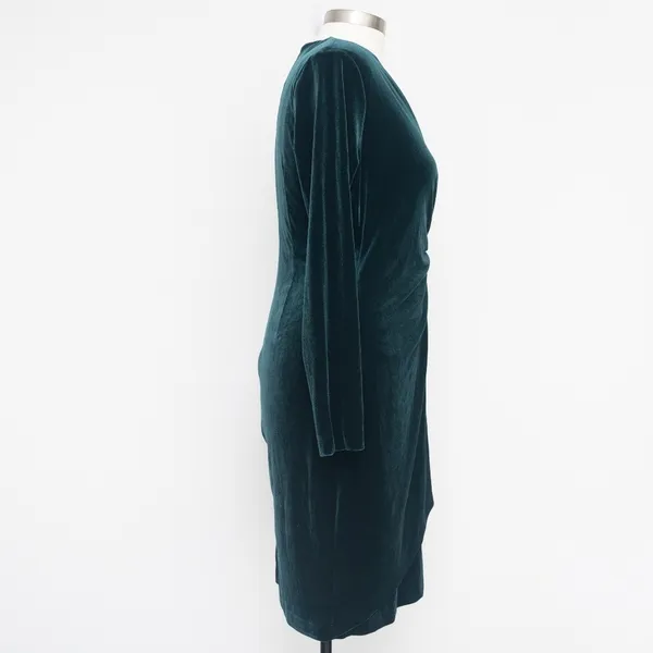 Calvin Klein. Lux Velvet Wrapped Dress‎ - Image 4