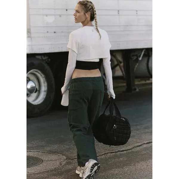 Free People Movement Top Score Barrel Pants Womens Evergreen Size Medium NWT - Image 2