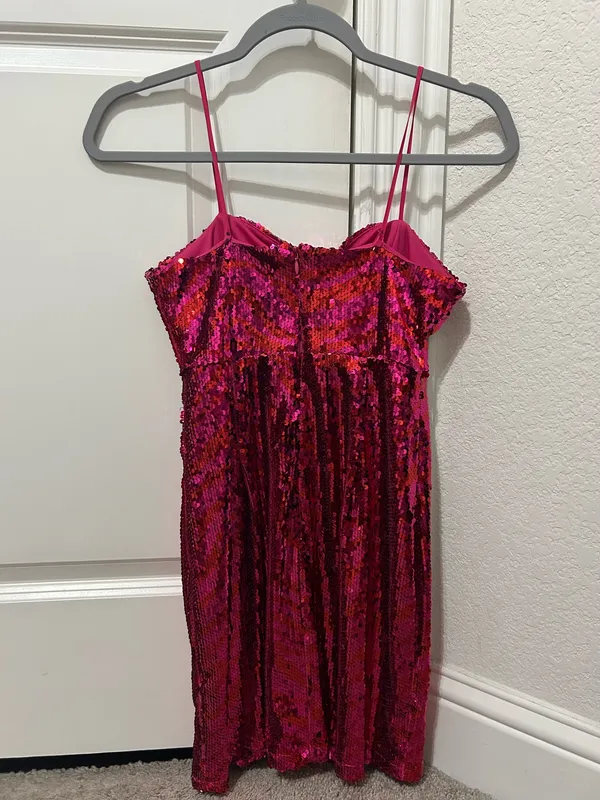 ZARA Dress Pink Sequin - Image 2