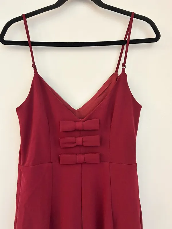 Lulus Eloquent Ease Burgundy Sleeveless Mermaid Maxi Dress Prom Party Size M - Image 7