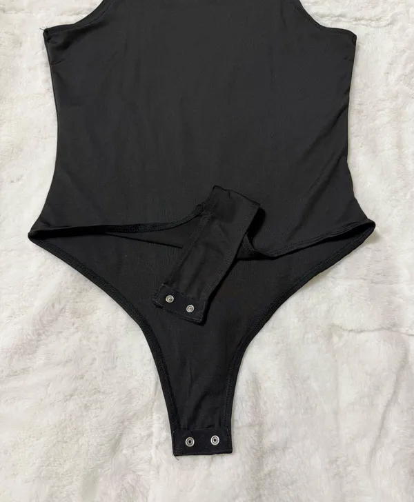 Aeropostale Black Sleeveless Thong Bodysuit Size Small - Image 7