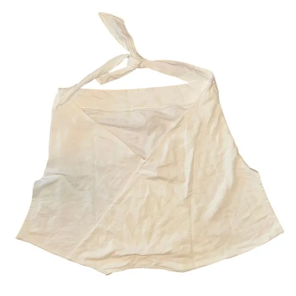 Anthropologie White Tie-Back Sweatshirt Tee Size Large New with Tag MSRP $80 SOO - Image 5