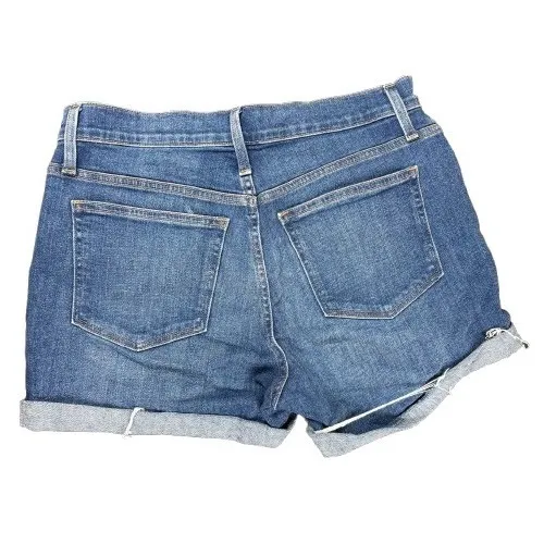 J. Crew Factory Classic Denim Shorts Cuffed Hem‎ Pacific Blue Wash Size 29 Waist - Image 2