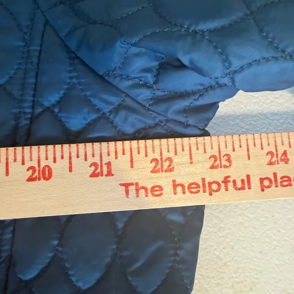 Lands End Womens XL Blue Primaloft‎ Quilted Insulated Full Zip Jacket Coat 18 - Image 7