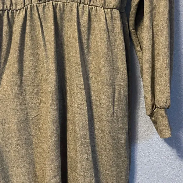 The Nines Boutique S Small 4-6 Long Sleeve Drop Sleeve Hooded Drawstring Gray Dr - Image 4