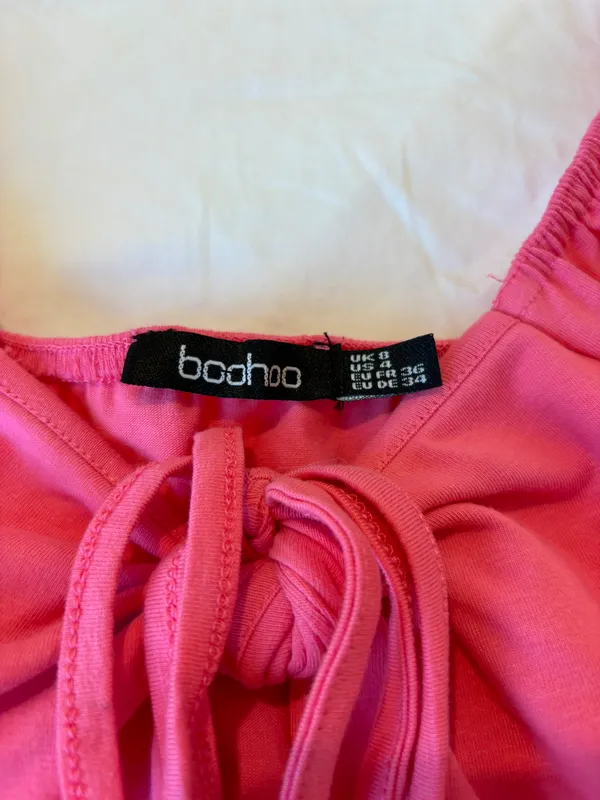 Boo Hoo Pink Long Sleeve Mini Dress - Image 3