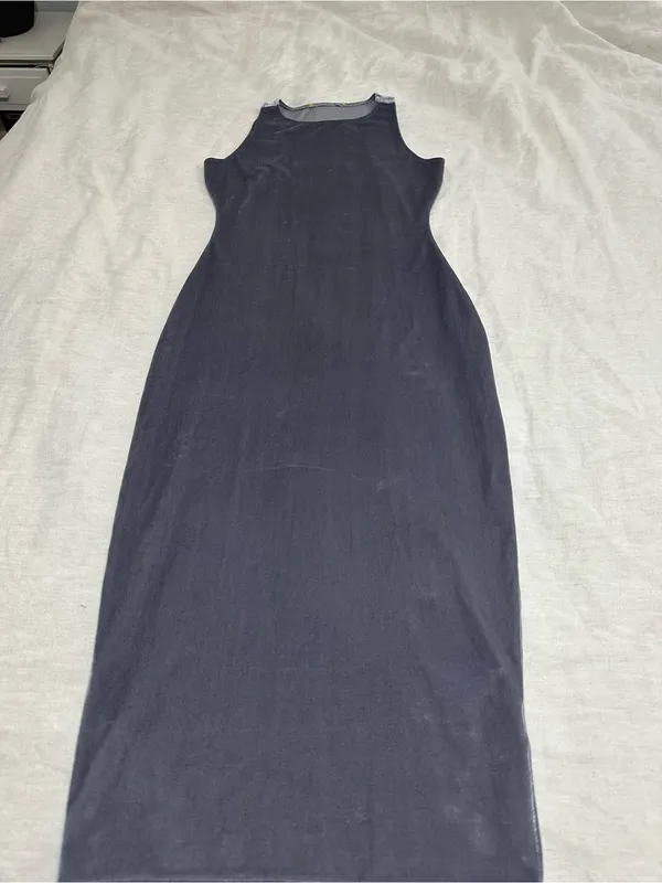 Velvet dress Silver - Image 2